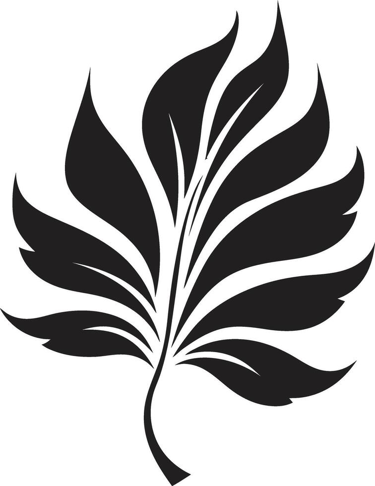 Wilderness Whisper Leaf Silhouette in Tranquil Trails Emblem with Leaf Silhouette vector