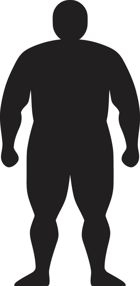 revolucionario Resiliencia un 90 palabra emblema para humano obesidad transformación elegancia en esfuerzo negro ic defendiendo anti obesidad medidas vector