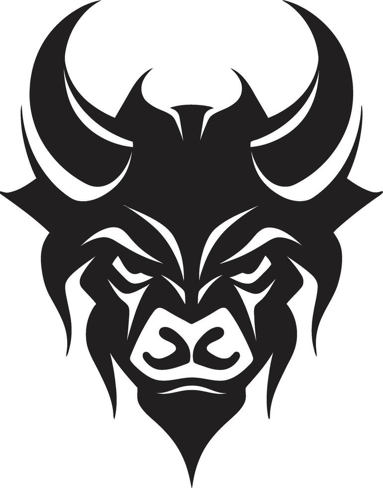 Noir Inspired Oni Head Intricate Black for a Modern Look Shadowed Oni Mask Dark for a Captivating vector