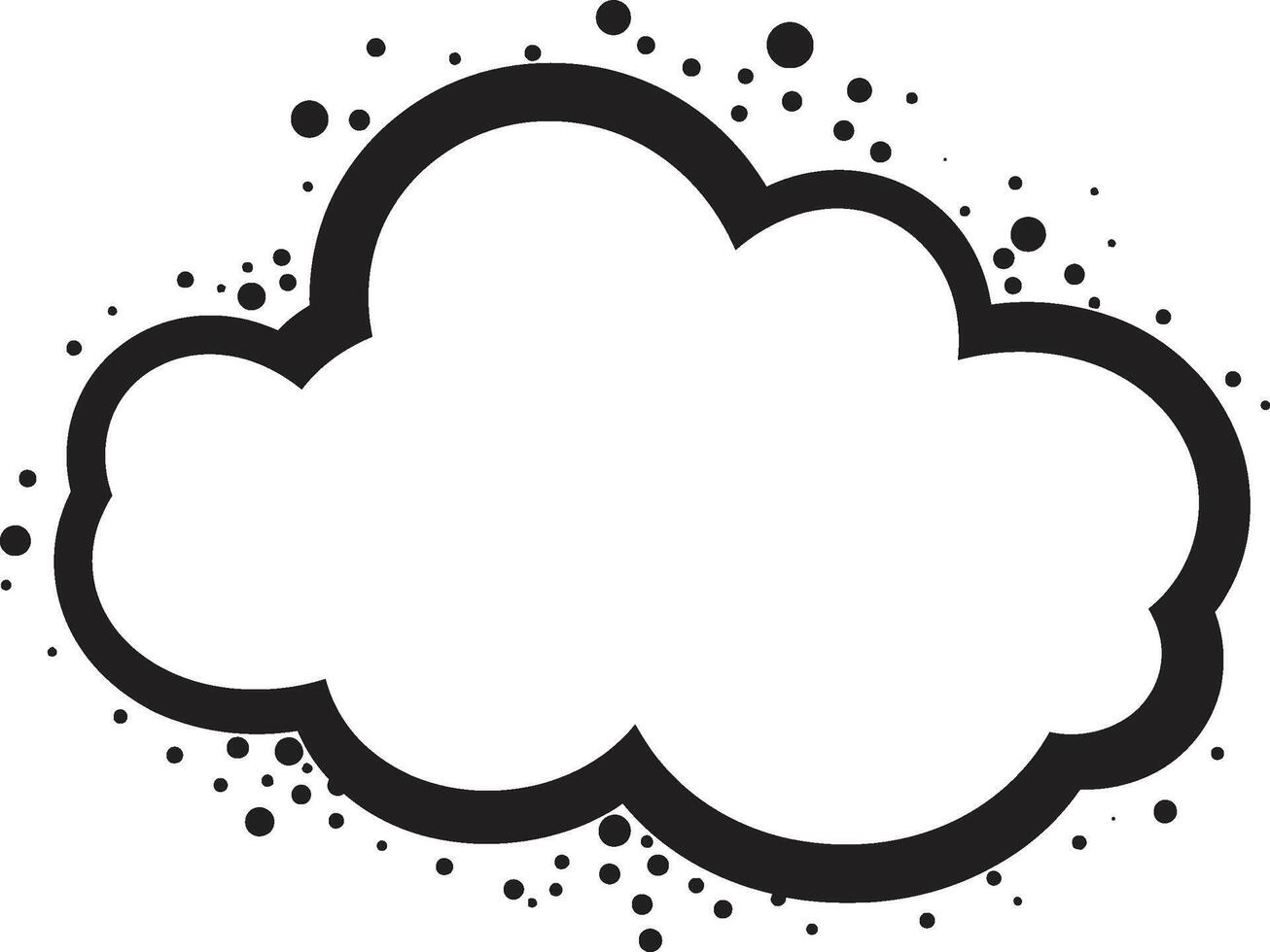 Lively Lex Dynamic Black Comic Bubble Retro Remark Bold PopArt Speech Cloud Emblem vector