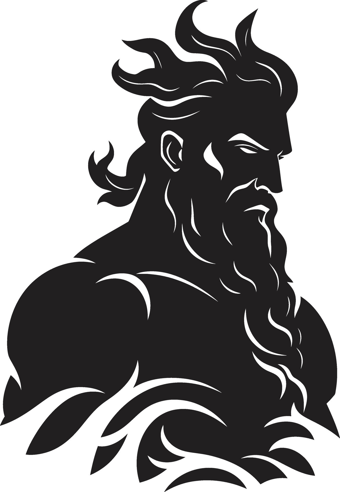 Godly Waves Poseidons Takes Form in Elegant Black Poseidons Legacy