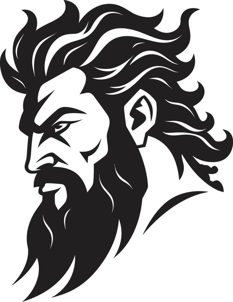Godly Waves Poseidons Regal Emblematic Black Poseidons Legacy Black Emblematic Unveiled in 80 Words vector