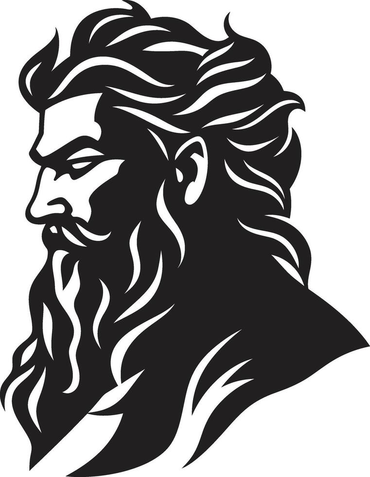 Godly Waves Poseidons Regal Emblematic Black Poseidons Legacy Black Emblematic Unveiled in 80 Words vector