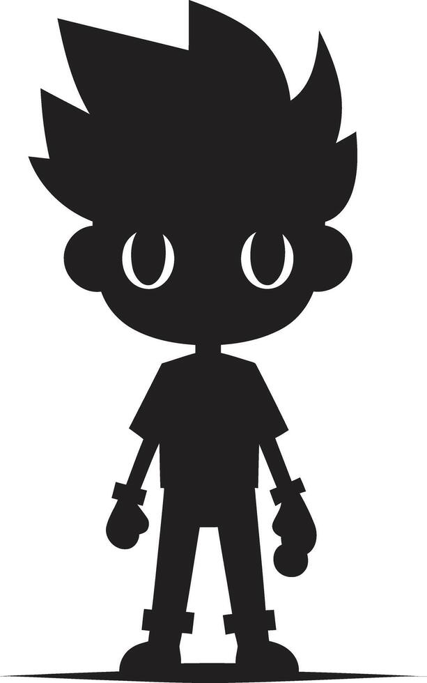 Mystical Moonlit Minion Cute Halloween Spooky Skeleton Sidekick Halloween Character Element vector