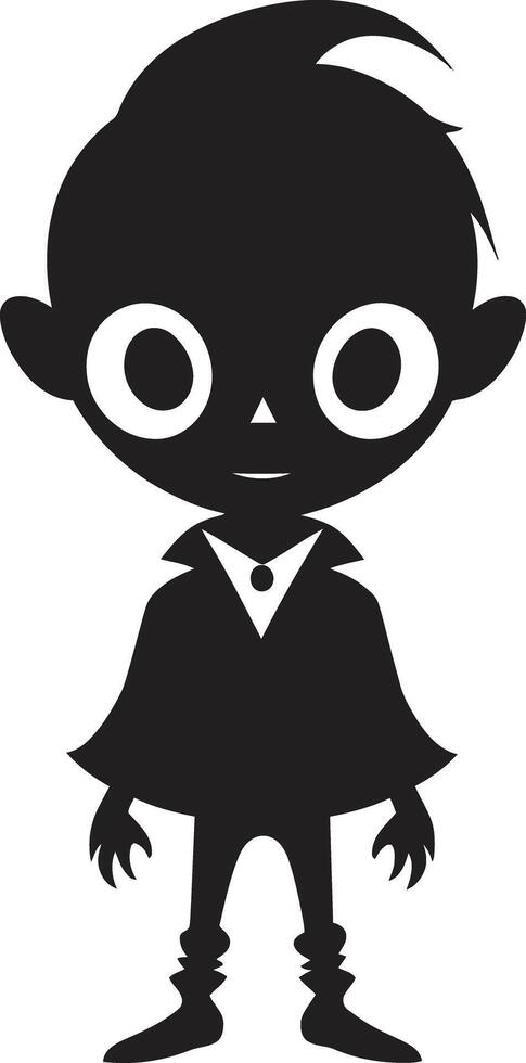 Cauldron Cutie Cute Halloween Ghoulishly Glamorous Ghost Halloween Character vector