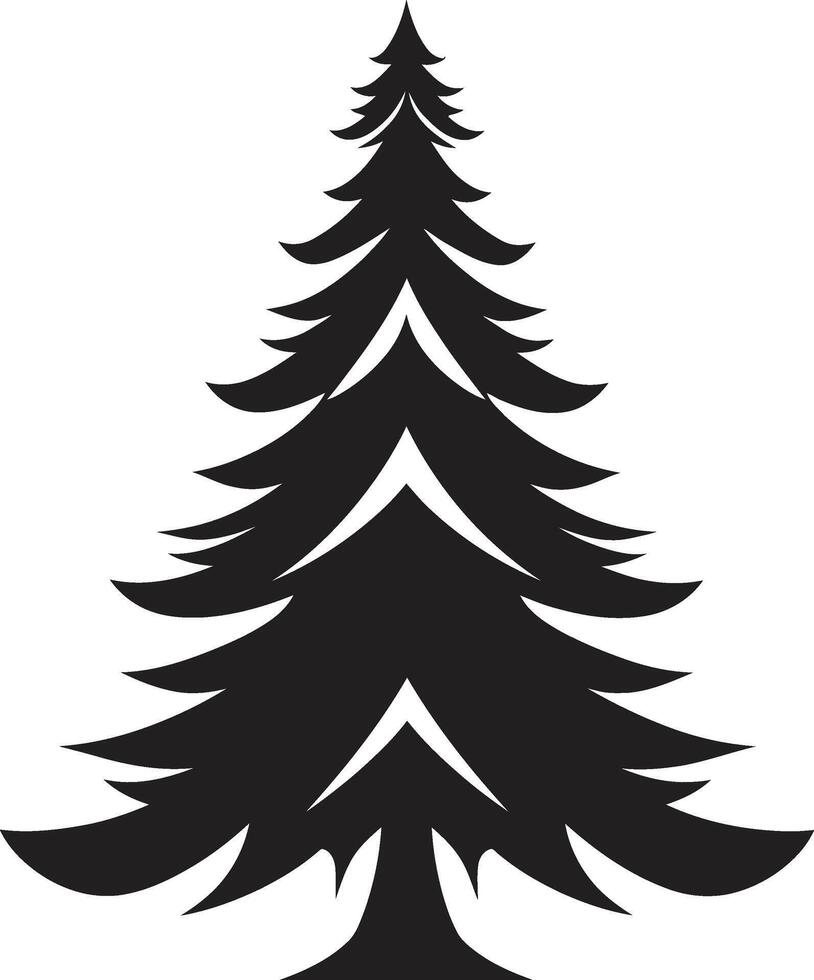 nieve besado abeto sinfonía s para invierno decoración alegre y brillante adornos Navidad árbol conjunto vector