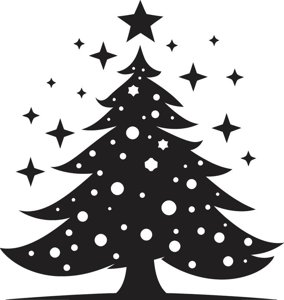 acebo baya refugio Navidad árbol colección nórdico luces elegancia s para escandinavo decoración vector