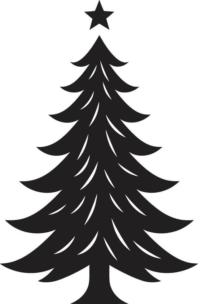 Nutmeg and Cinnamon Spruces Christmas Tree Illustrations Silver and Gold Elegance s for Luxe Trees vector