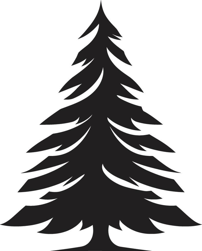Glowing Tannenbaum Radiant Christmas Tree s Winter Whimsy Wonderland Festive Tree Elements vector