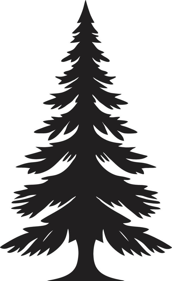 Starry Night Pines Christmas Tree Elements for Magical s Enchanted Evergreen Grove s for Fantasy Tree Decor vector