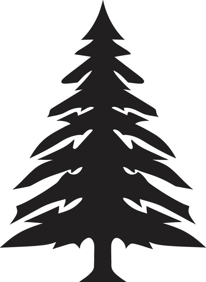 Nutmeg and Cinnamon Spruces Christmas Tree Illustrations Silver and Gold Elegance s for Luxe Christmas Trees vector