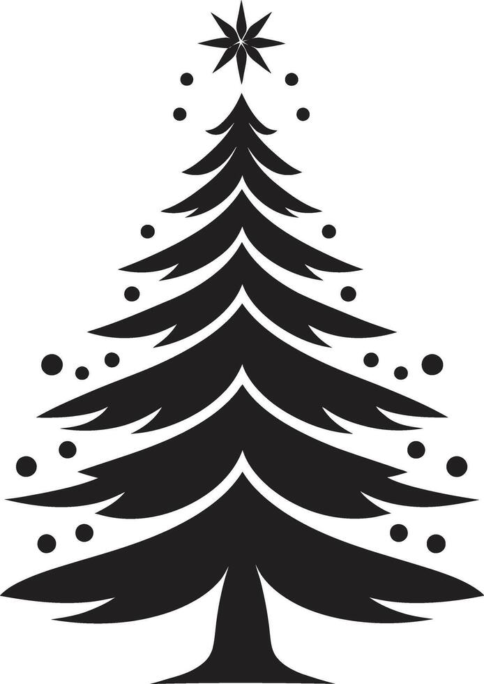 Frosty Friends Christmas Tree Illustrations for Adorable Decor Tangled in Tinsel Trees Elements for Festive Holiday Decor vector