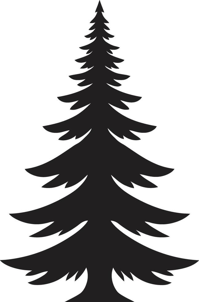 Vintage Ornamented Pines Nostalgic Illustrations Twinkling Lights Symphony s for Illuminated Christmas Trees vector