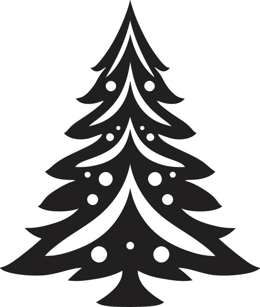 Whimsical Wreath Adorned Trees Elements for Playful s Twinkling Lantern Lit Pines s for Outdoor Tree Decor vector