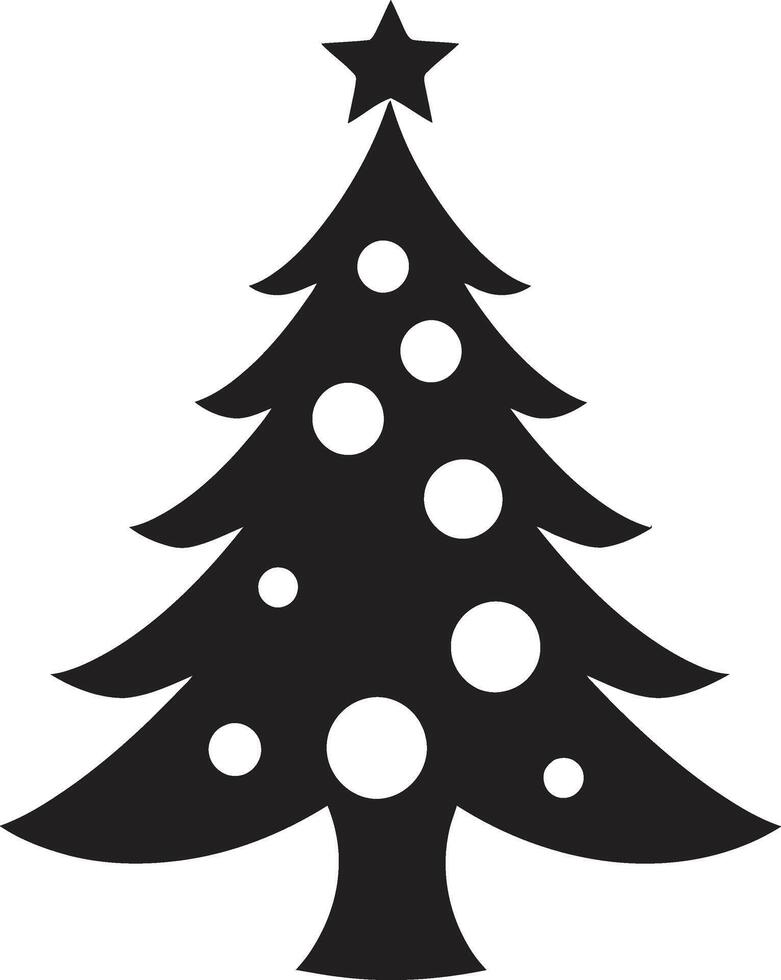 Glowing Tannenbaum Radiant Christmas Tree s Winter Whimsy Wonderland Festive Tree Elements vector