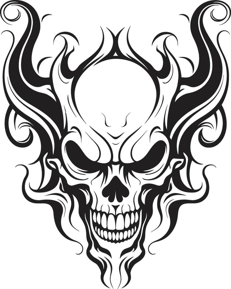 Fractal Fury Black , Entangled Power Labyrinthine Enigma Mark, Path Unfurled vector