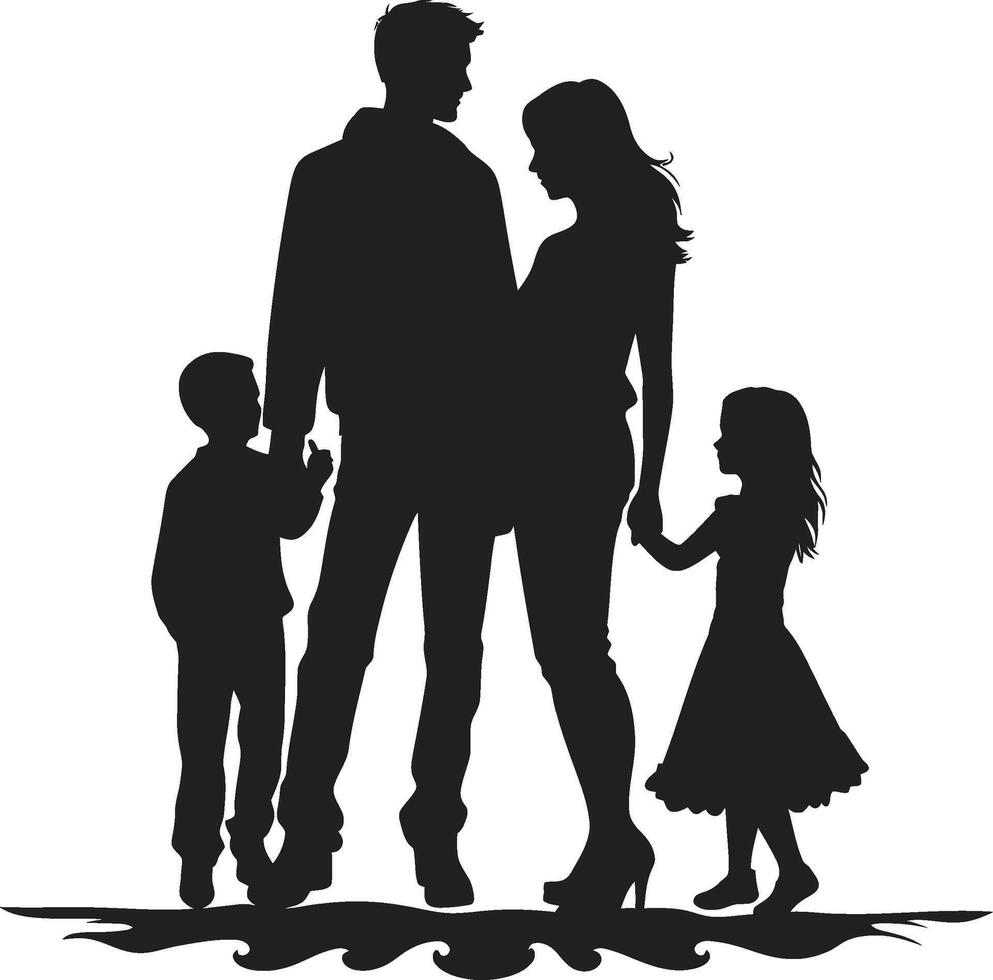 Serenity Squad Family ic Element United Uplift ic Happy Family vector