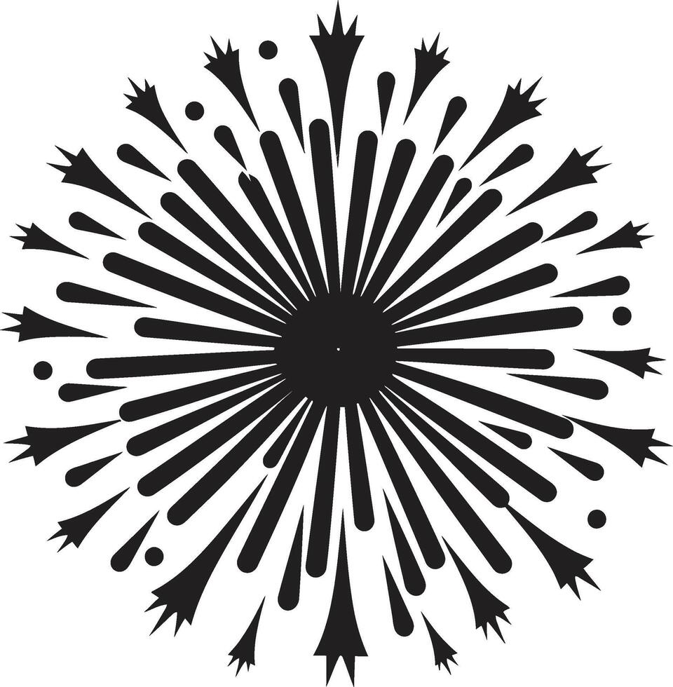 Twilight Twinkle ic Emblem for Firework Festive Illuminations Sparkle vector