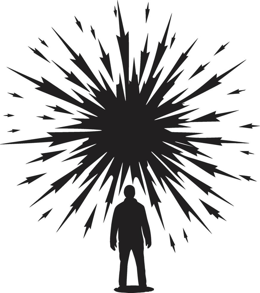 Astral Array ic Spark Emblem Euphoric Explosions Firework vector