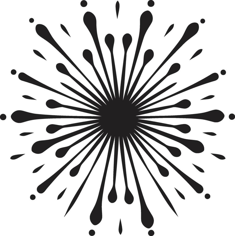 Euphoric Explosions Firework Glittering Galore Emblematic Element for Fireworks vector