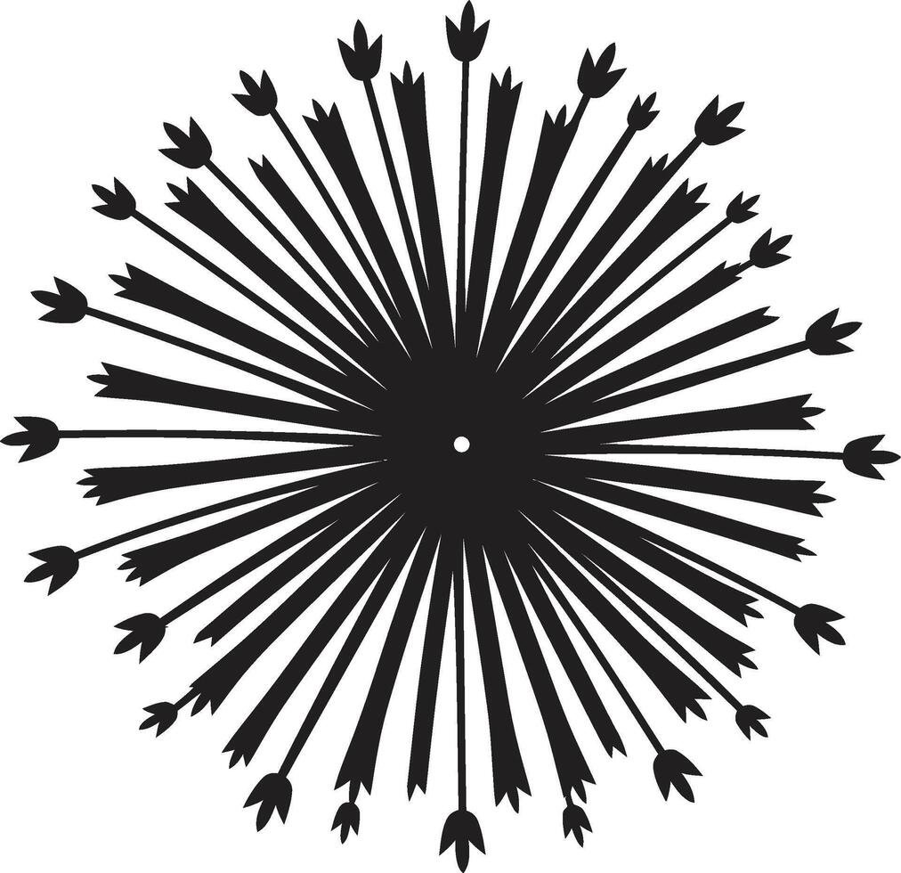 Explosive Elegance Firework Masterpiece Galactic Glitter Emblem of Firework vector