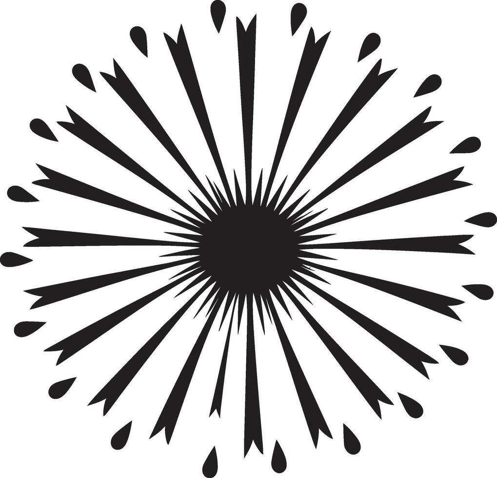Starry Sparks Firework Element Pyrotechnic Pizzazz ic Firework Emblem vector