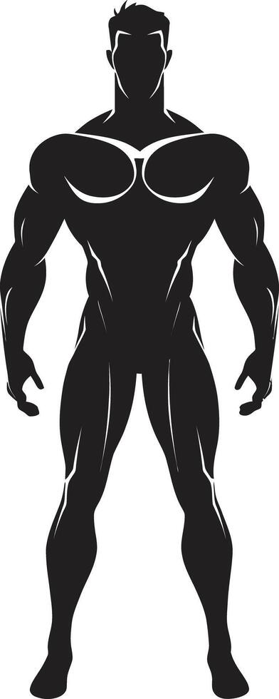 Abyssal Avenger Male Hero Stygian Sentinel Full Body Superhero vector