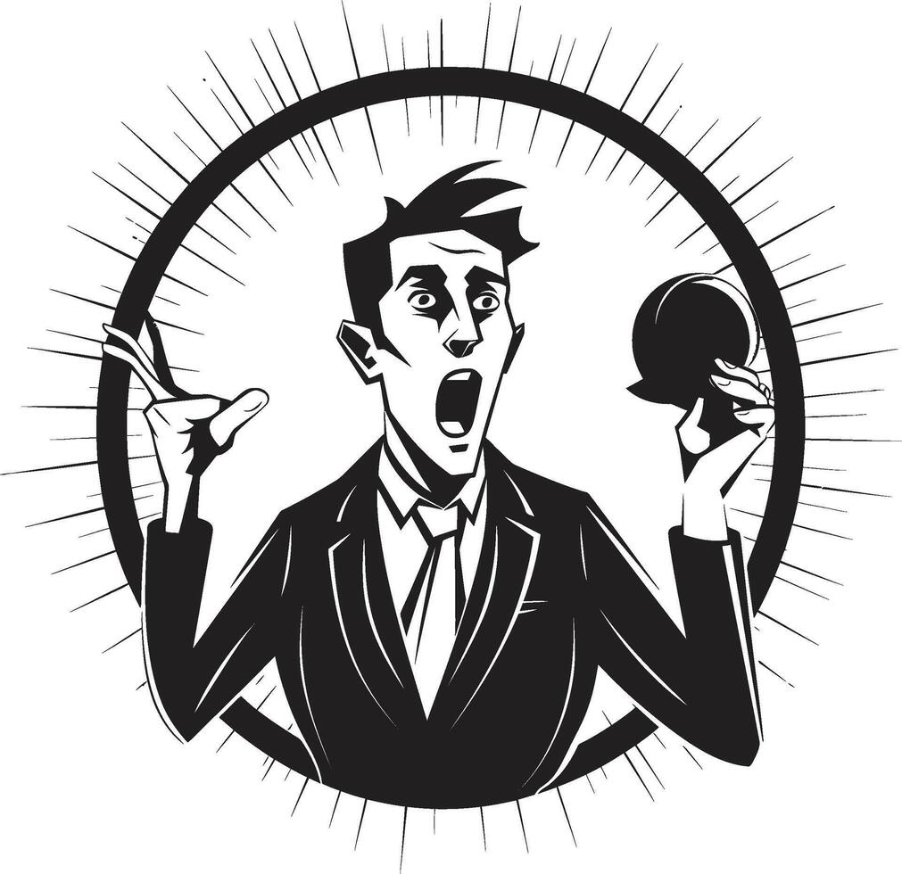 Vocal Visionary Visionary in Vocal Power Thunder Thespian Thespian of Thunderous Speech vector