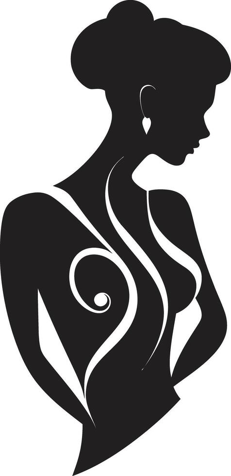 Divine Charm Emblematic Element for Womans Face in Beauty Radiant Aura of Womans Face for Fashion vector