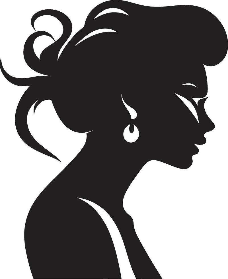 Sculpted Serenity Womans Face for Beauty Ethereal Beauty ic Beauty Element in Womans Face vector