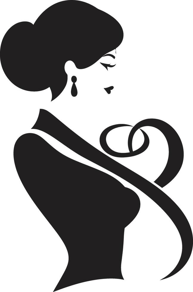 Aesthetic Allure Element for Womans Face Portrait of Elegance Emblematic Beauty vector