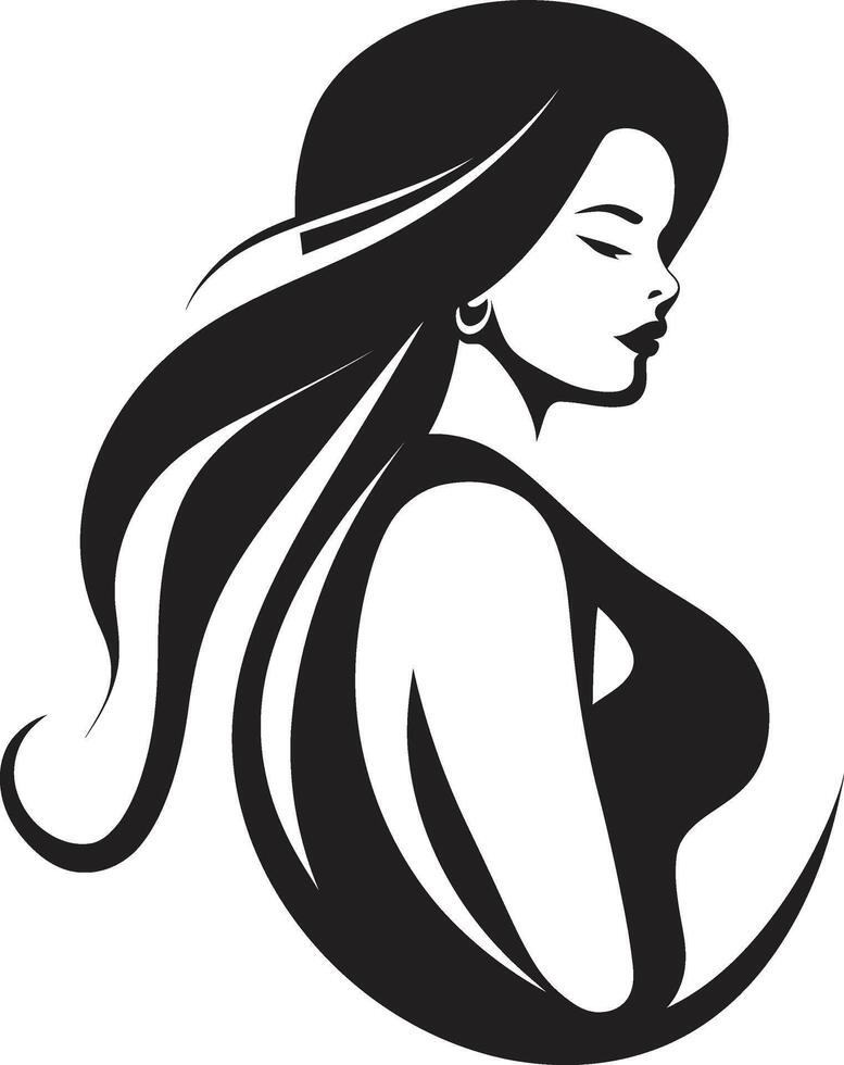 Ethereal Elegance Fashion and Beauty Refined Beauty of Womans Face vector