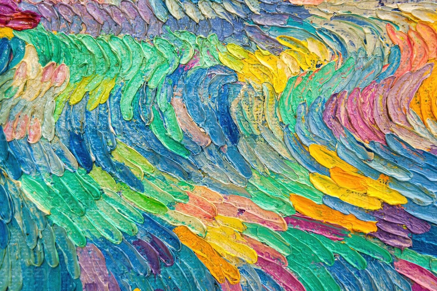 Colorful abstract oil painting art background. Texture of canvas and oil. photo
