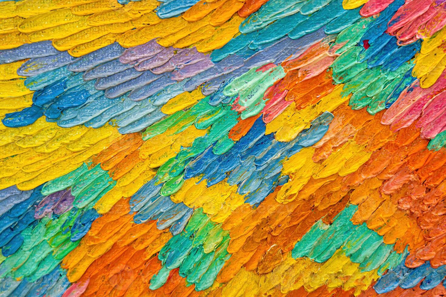 Colorful abstract oil painting art background. Texture of canvas and oil. photo