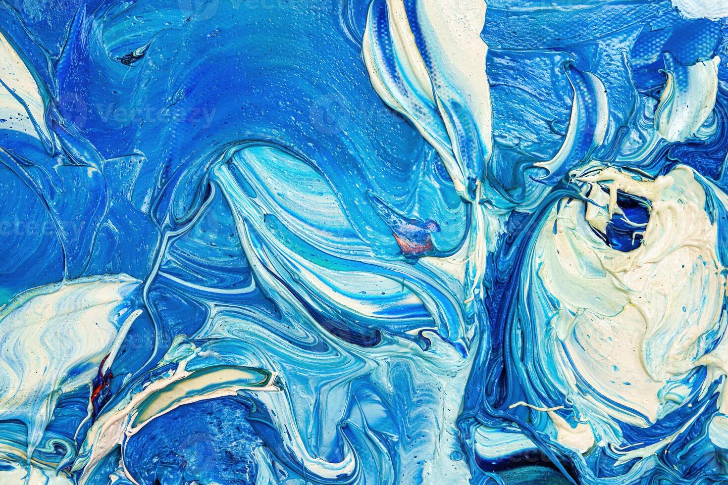 Colorful abstract oil painting art background. Texture of canvas and oil. photo