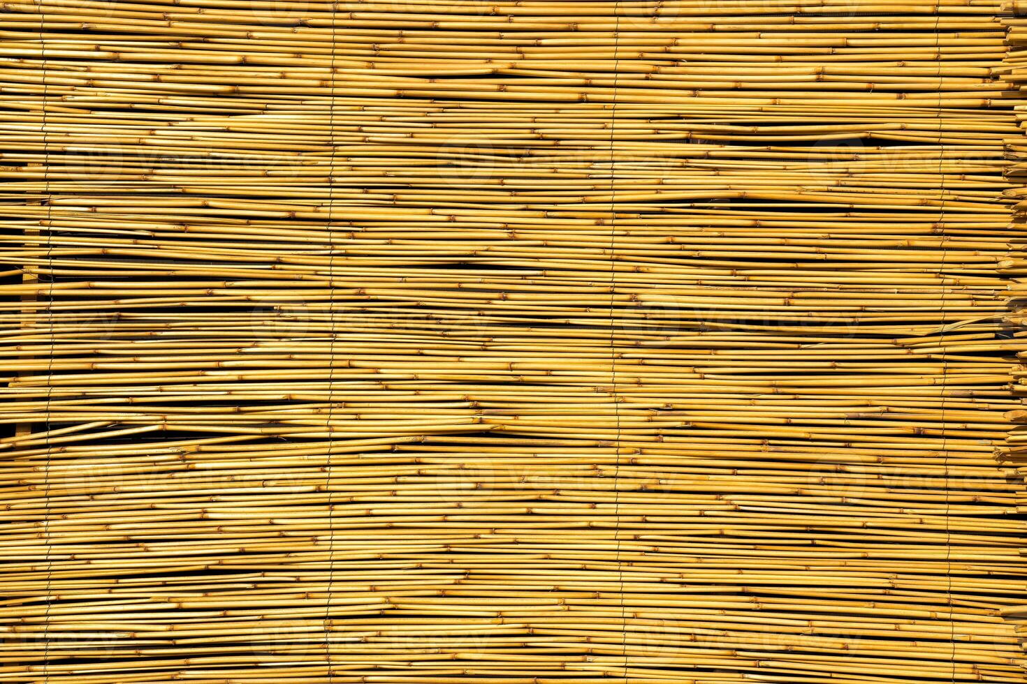 Texture of oriental bamboo curtains. Abstract background. photo