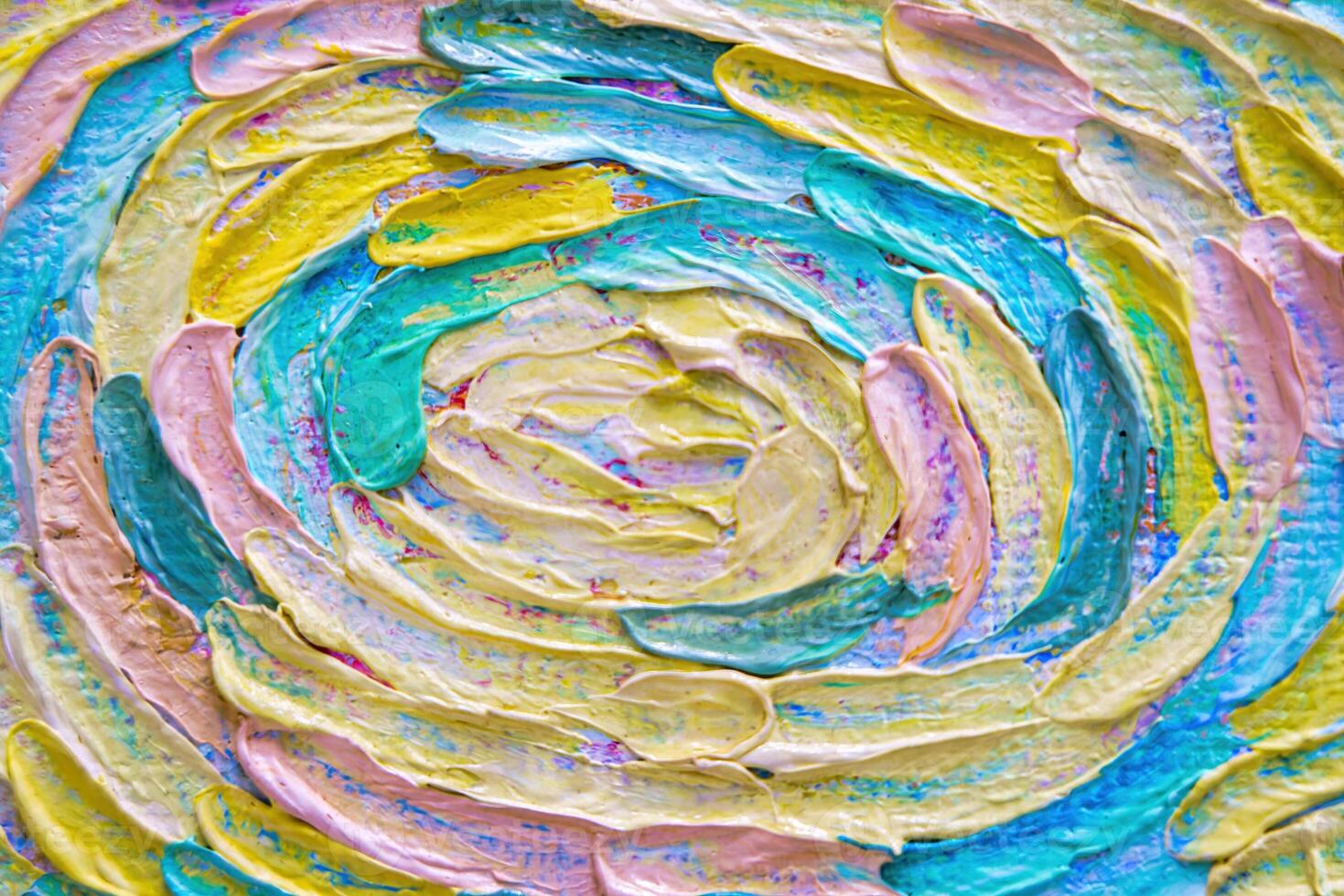 Colorful abstract oil painting art background. Texture of canvas and oil. photo