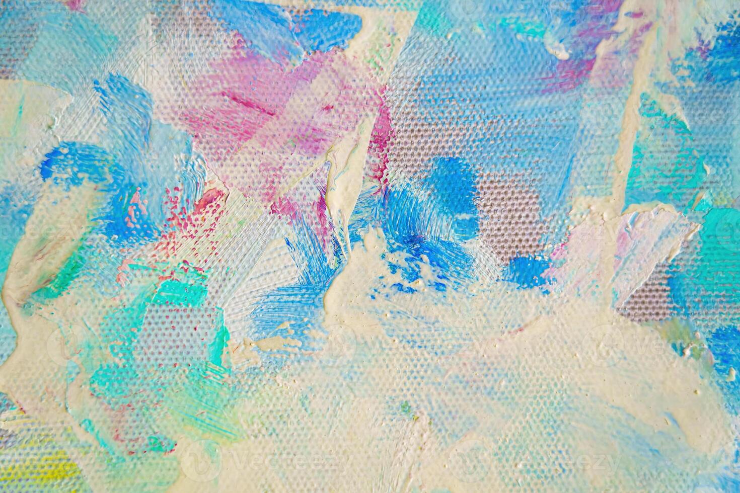 Colorful abstract oil painting art background. Texture of canvas and oil. photo