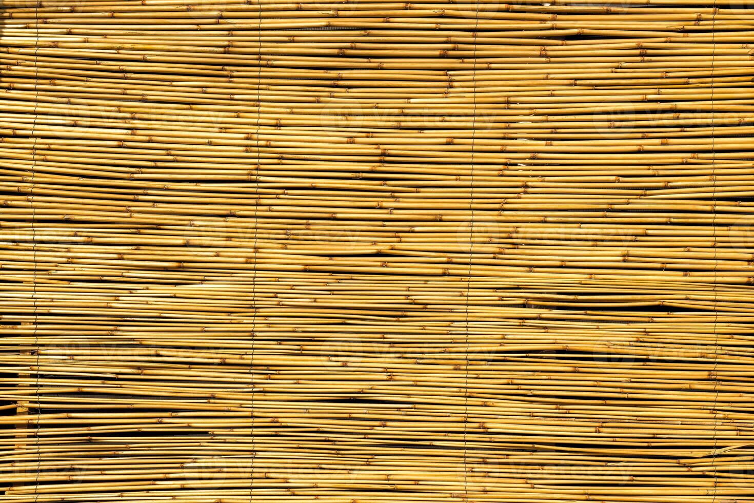 Texture of oriental bamboo curtains. Abstract background. photo