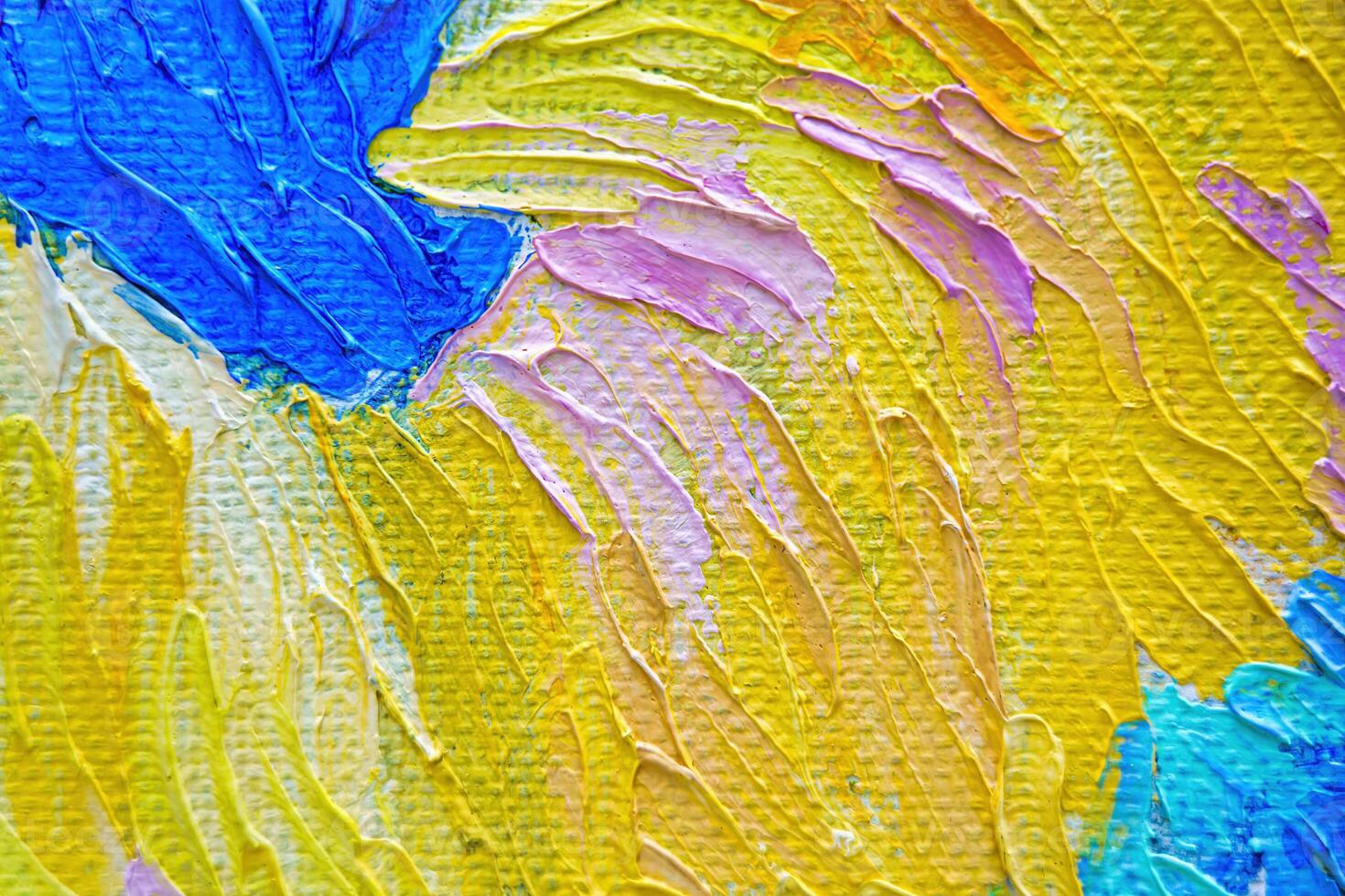 Colorful abstract oil painting art background. Texture of canvas and oil. photo