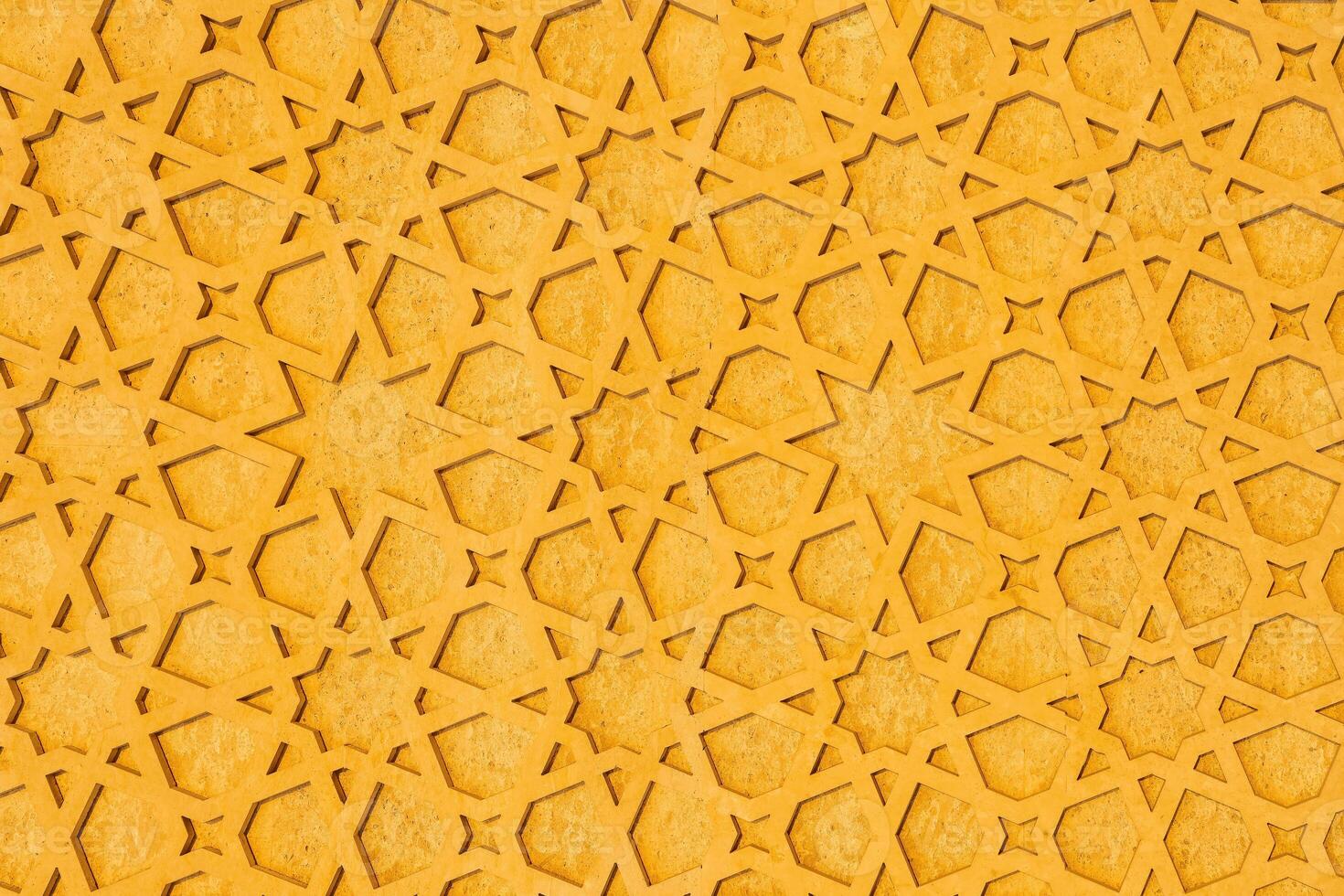 Geometric traditional Islamic ornament. Fragment of a mosaic. photo