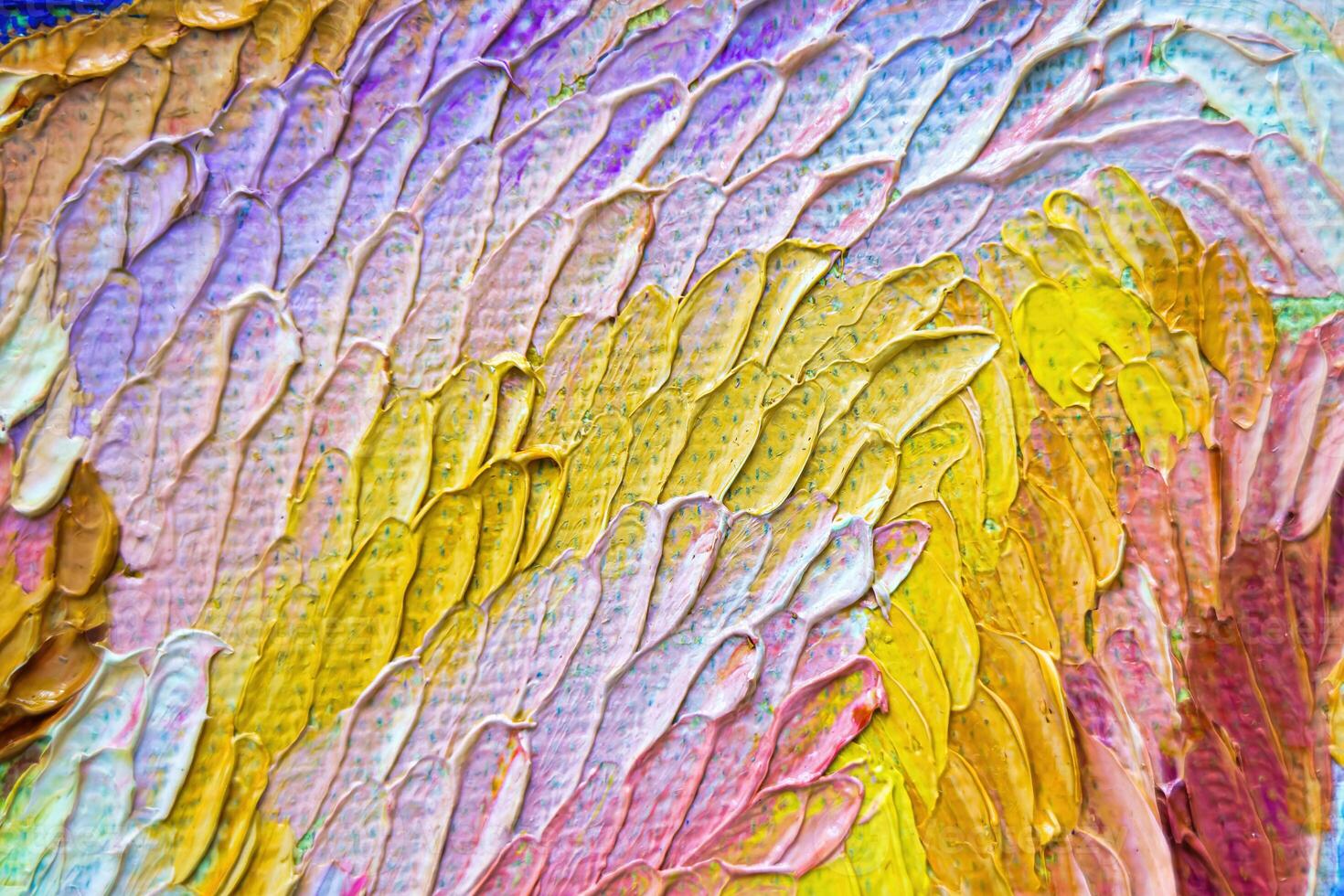 Colorful abstract oil painting art background. Texture of canvas and oil. photo