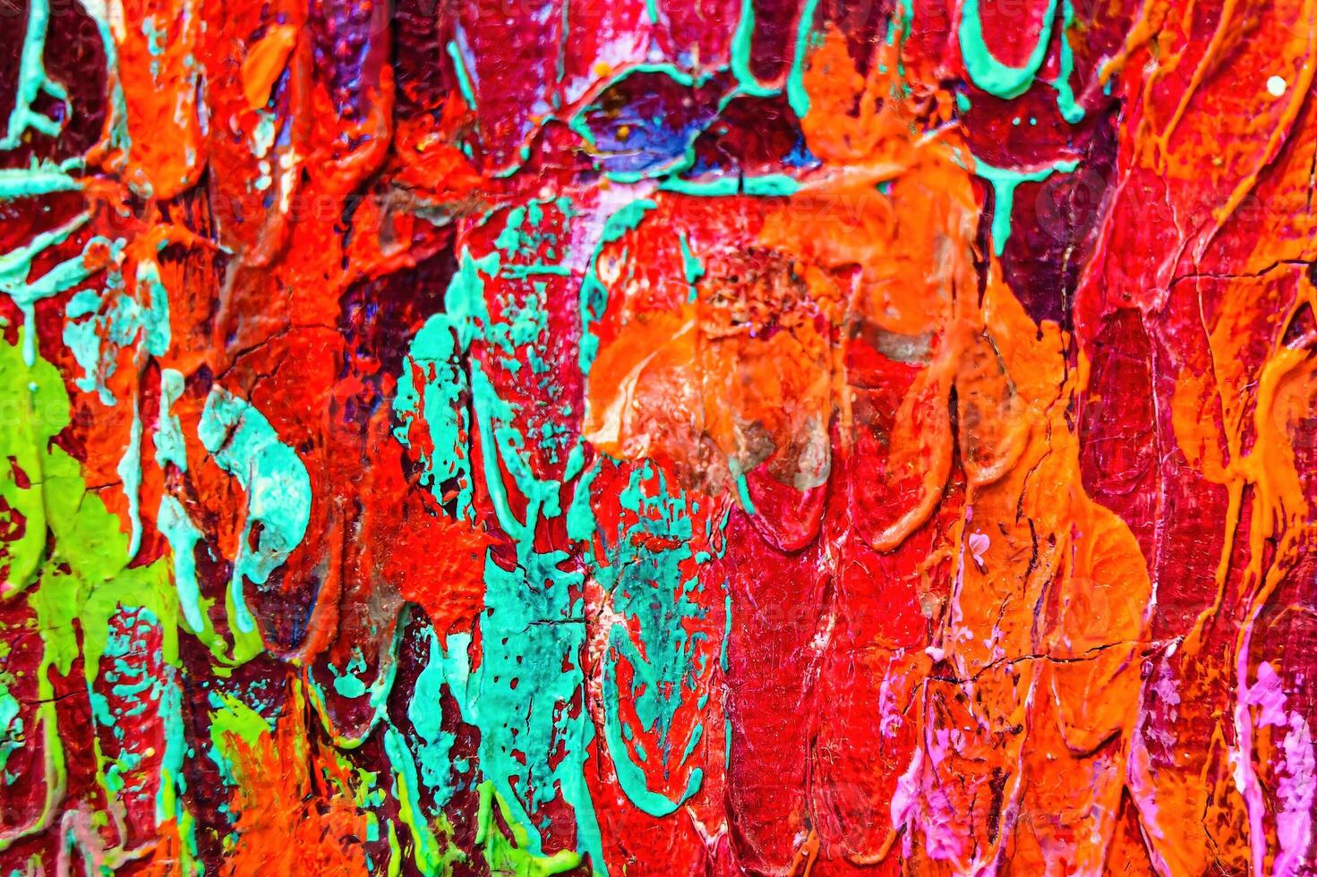 Colorful abstract oil painting art background. Texture of canvas and oil. photo