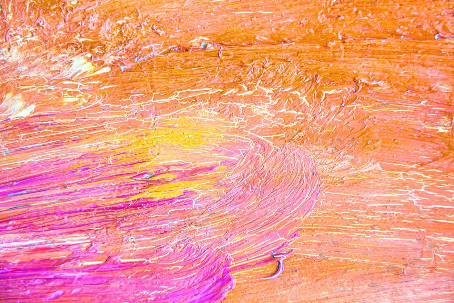 Colorful abstract oil painting art background. Texture of canvas and oil. photo