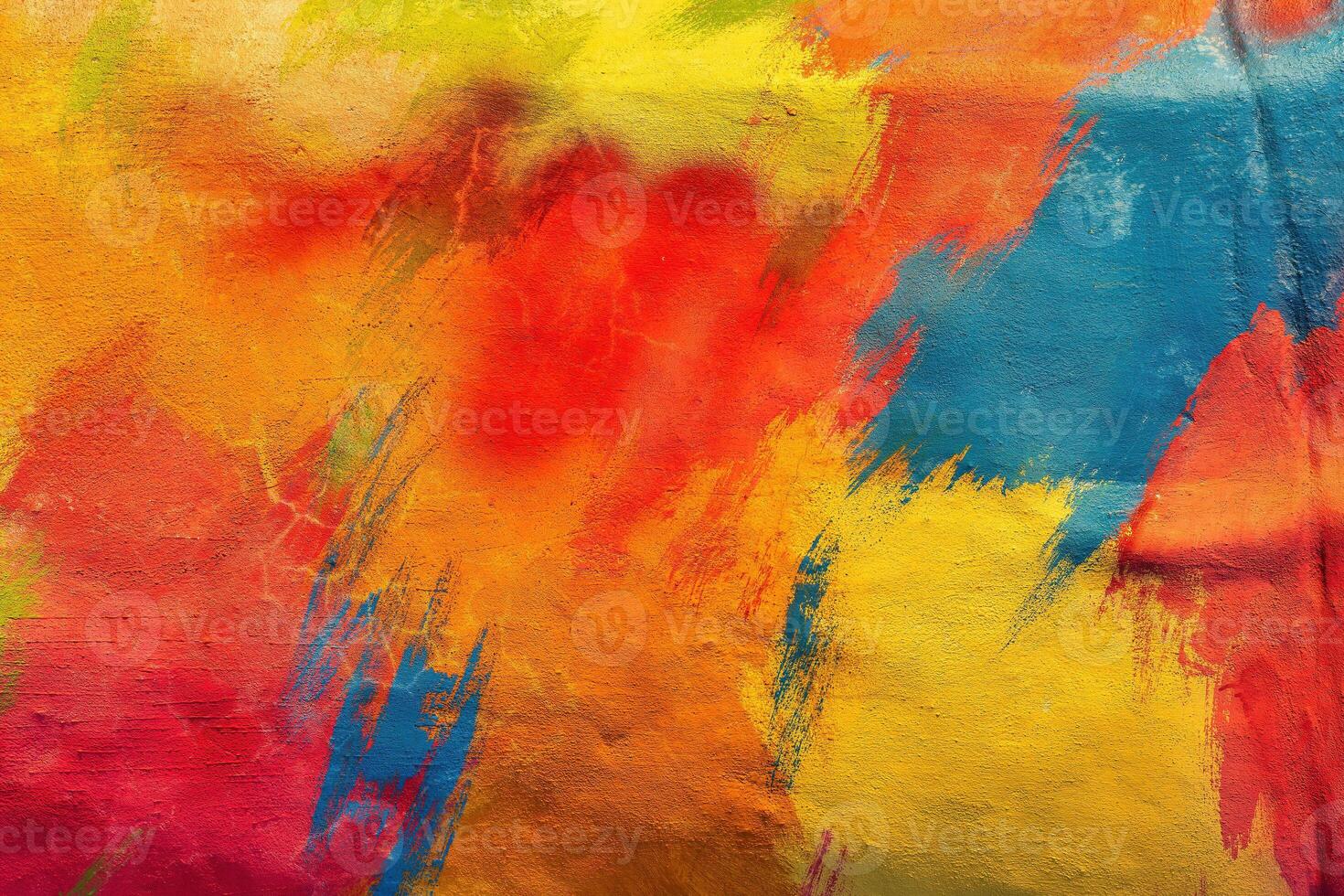 Colorful graffiti painted on a wall. Abstract urban background. Spray painting art. photo