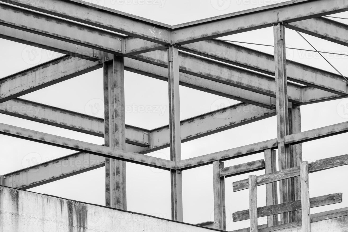 shell of an old industrial building photo