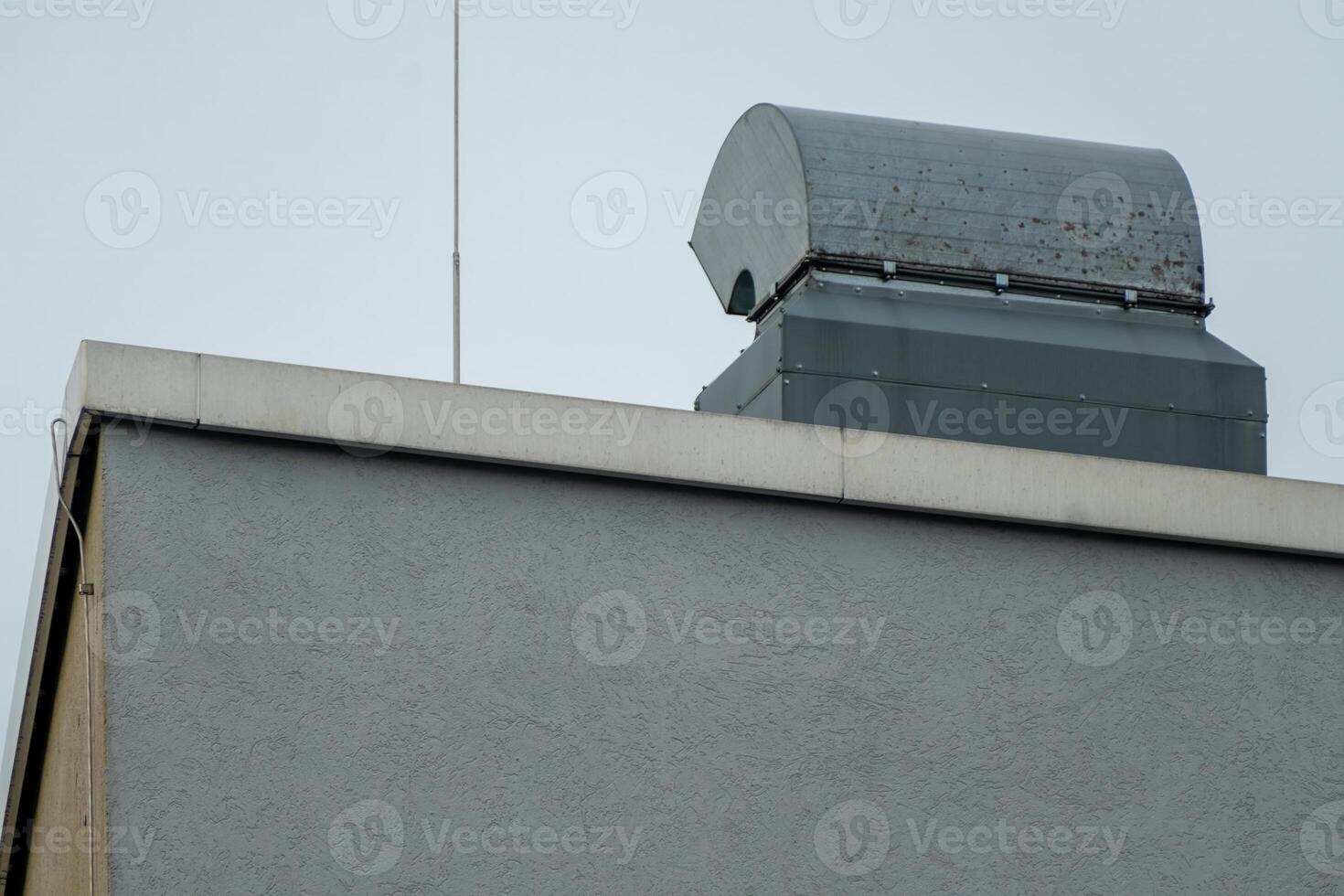 part of a ventilation system on the roof photo