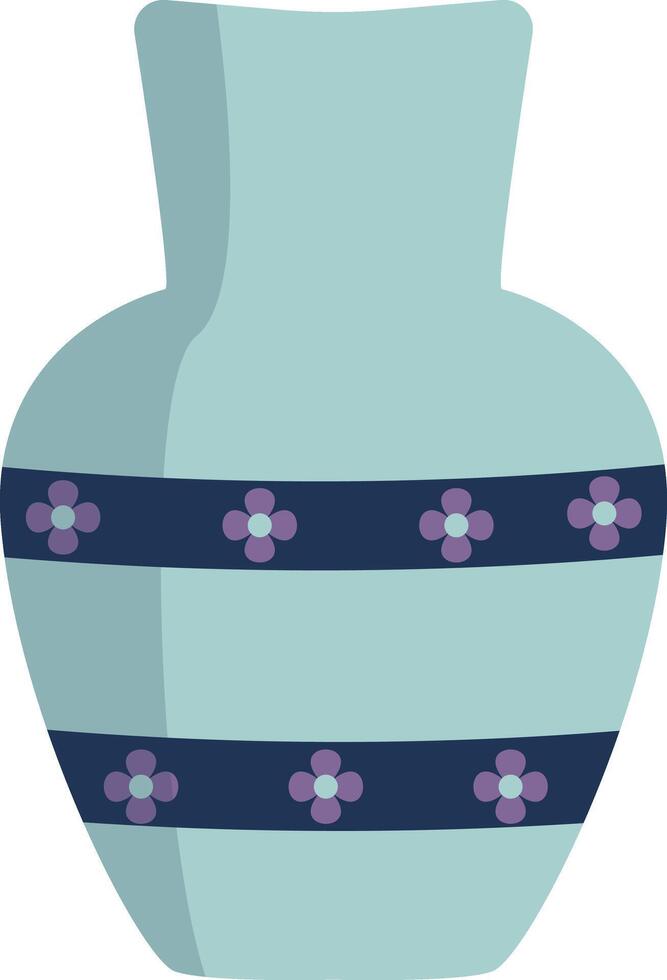 Ceramic Vase Illustration in Flat Design. Isolated on White Background vector