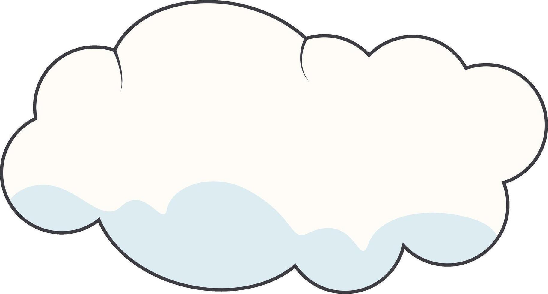 Cartoon Clouds on White Background. For Comic Ornament vector