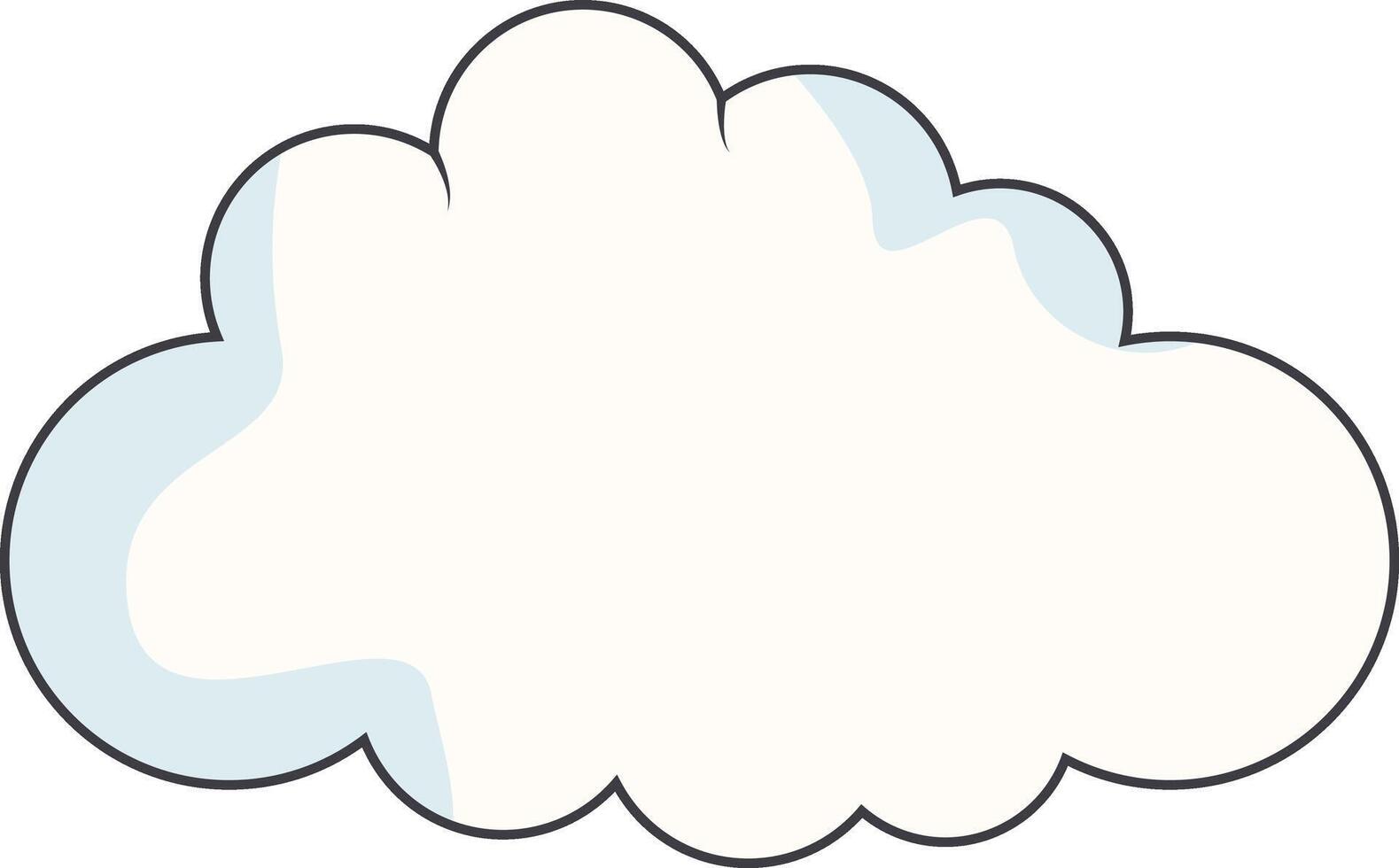 dibujos animados nubes en blanco antecedentes. para cómic ornamento vector